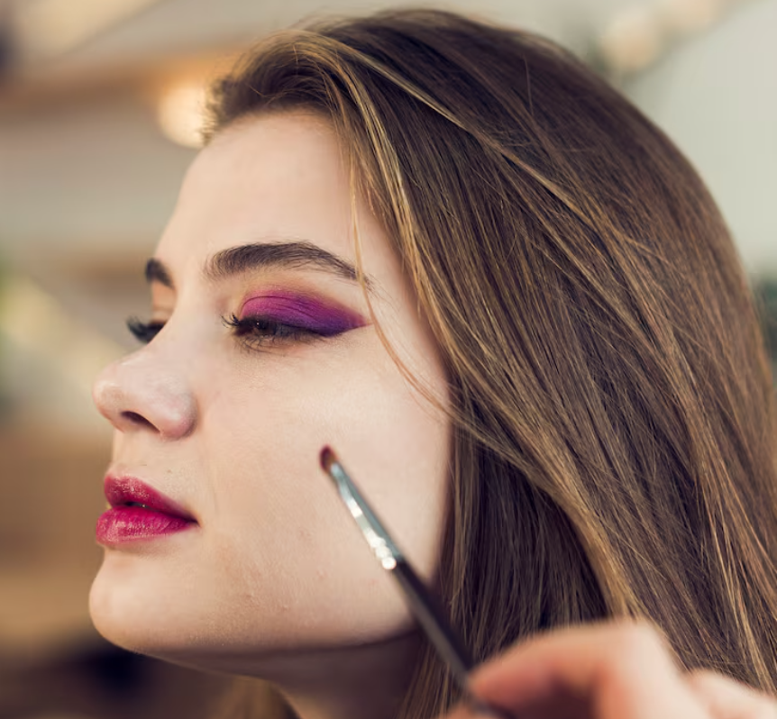 Party makeup artist in Rohtak creating a glamorous evening look